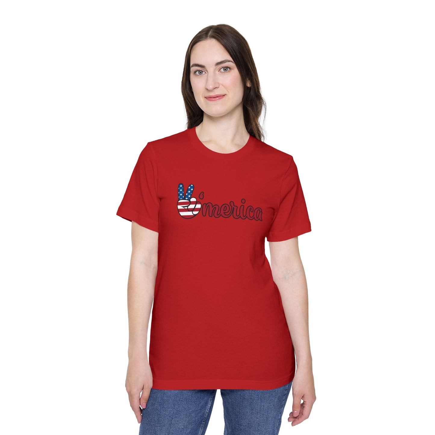 Proudly American Woman Short-Sleeve T-Shirt