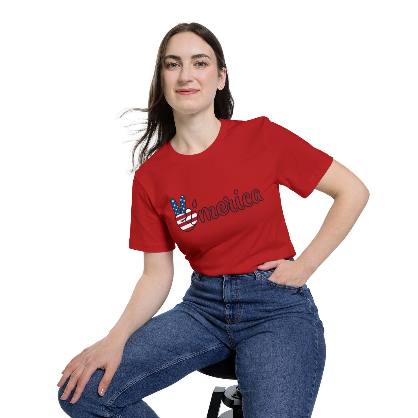 Proudly American Woman Short-Sleeve T-Shirt