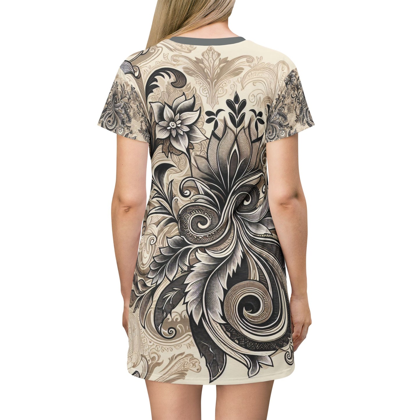 Chraming Afternoon Wildflower T-Shirt Dress