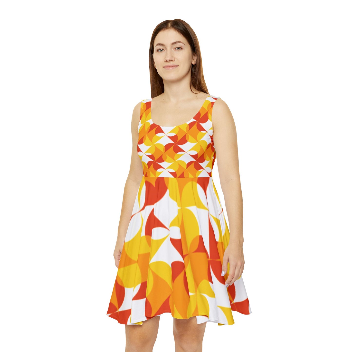 Gorgeous Destination Multi-Color Women's Skater Dress