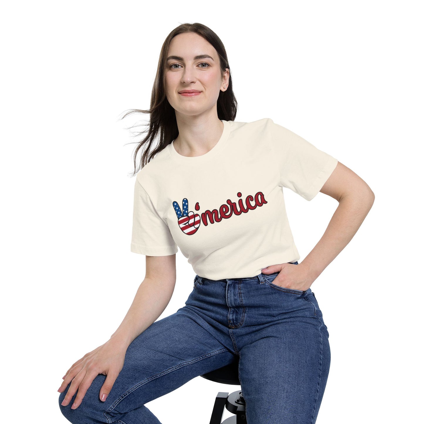 Proudly American Woman Short-Sleeve T-Shirt